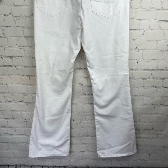 New EXPRESS 90's Boot High Rise Ripped White Jeans Size 10 R - Picture 7 of 8